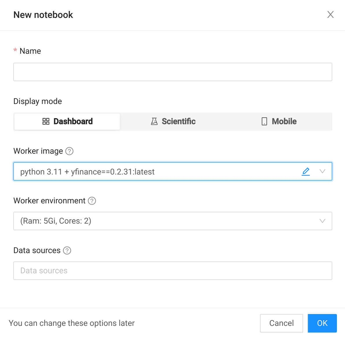 Assign built image to projects, notebooks, or pipelines